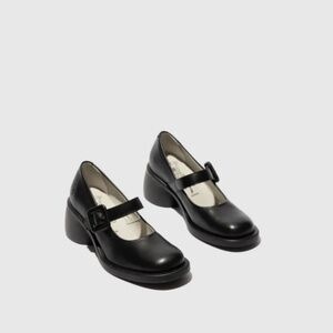 Fly London Huli Maryjane in Black